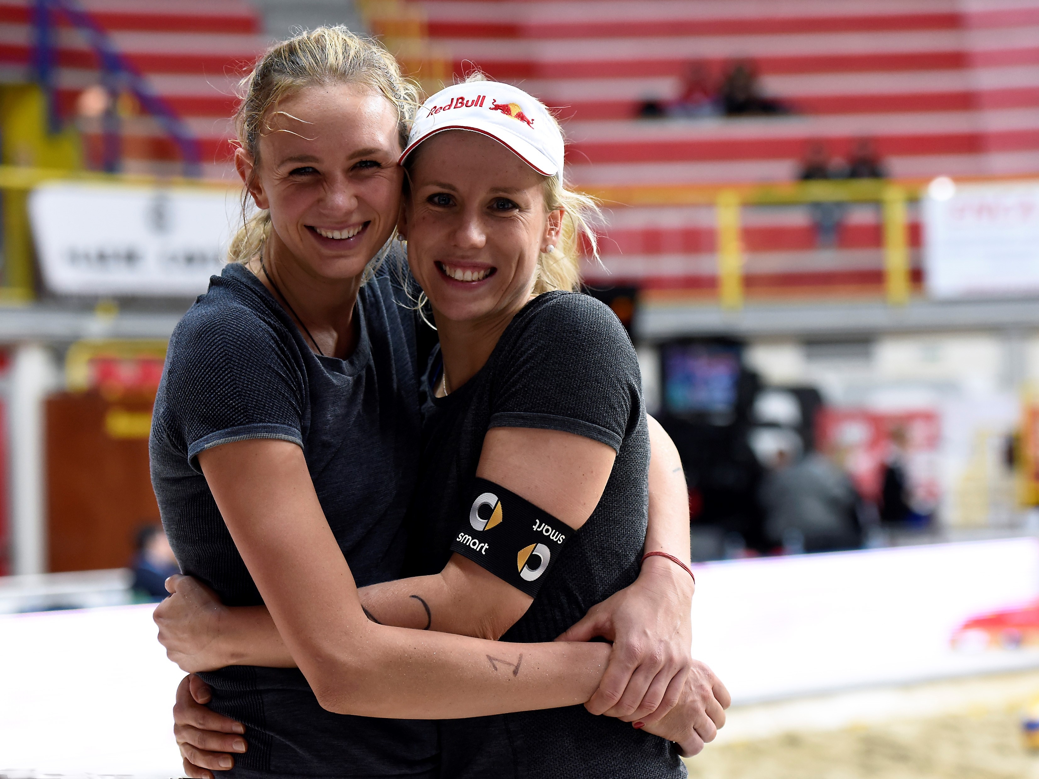 Maggie (left) and Karla won the bronze medal in Milan. Credit: foto Get Sport Media
