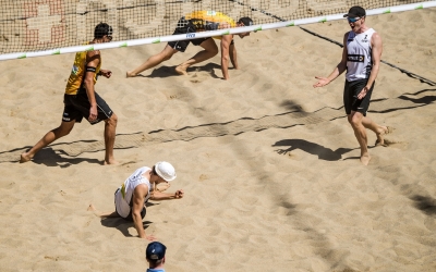 The Germans seal Olympic place on German sand! 