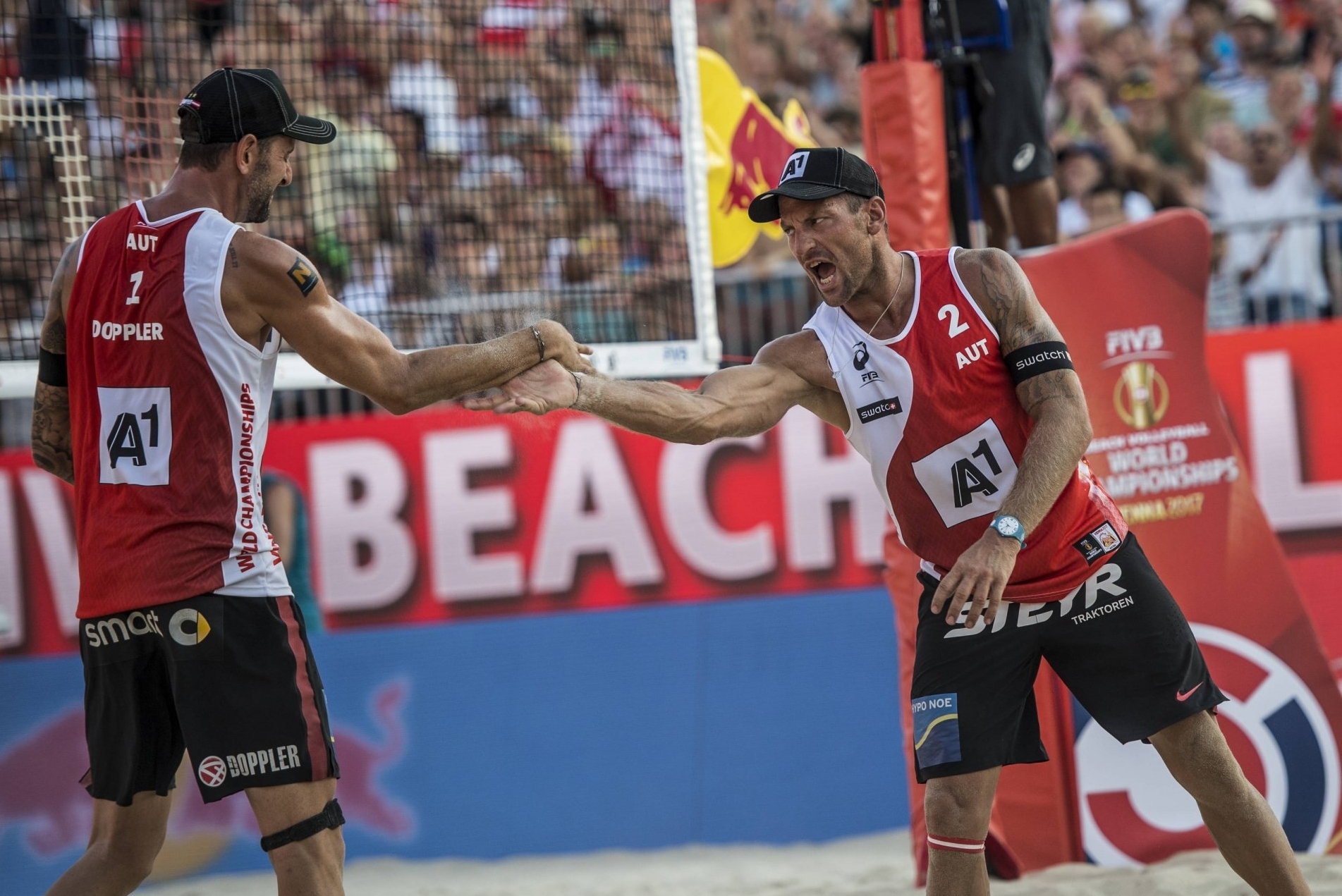 Doppler/Horst of Austria won silver on home sand at the World Champs earlier this month